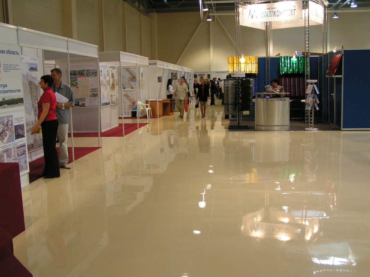 Полированные полы для ТРЦ