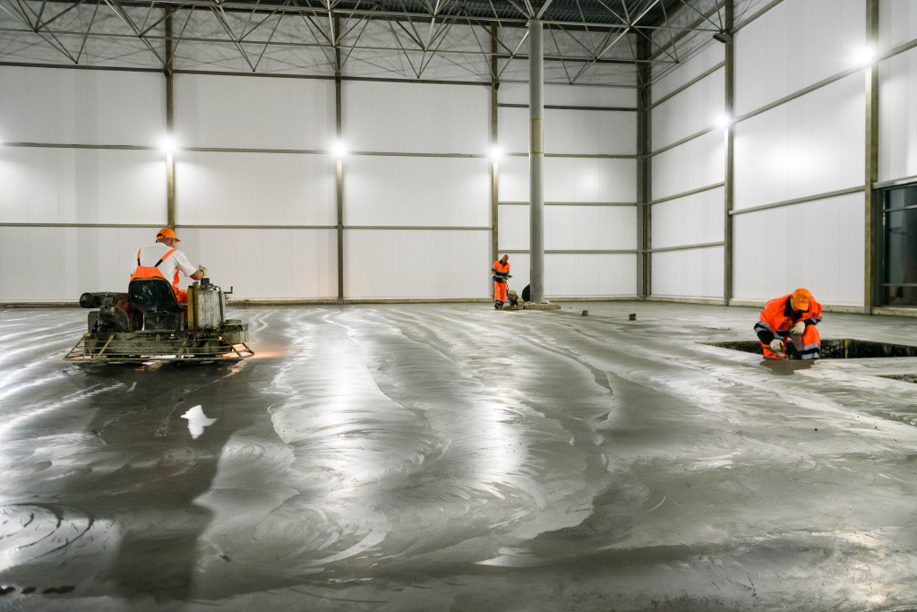 Бетонные полы с топпингом для складов